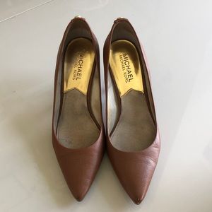 Michael Kors Brown Leather Pumps